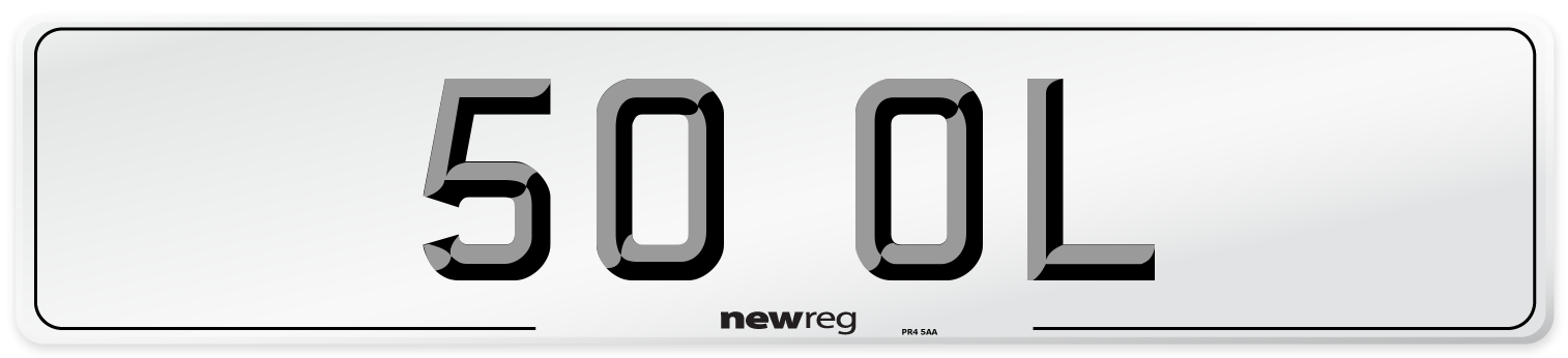 50 OL Number Plate from New Reg